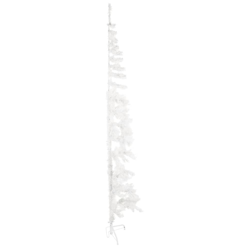 Künstlicher Halb-Weihnachtsbaum Mit Ständer Schlank Weiß