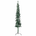Künstlicher Halb-Weihnachtsbaum Mit Ständer Schlank Grün