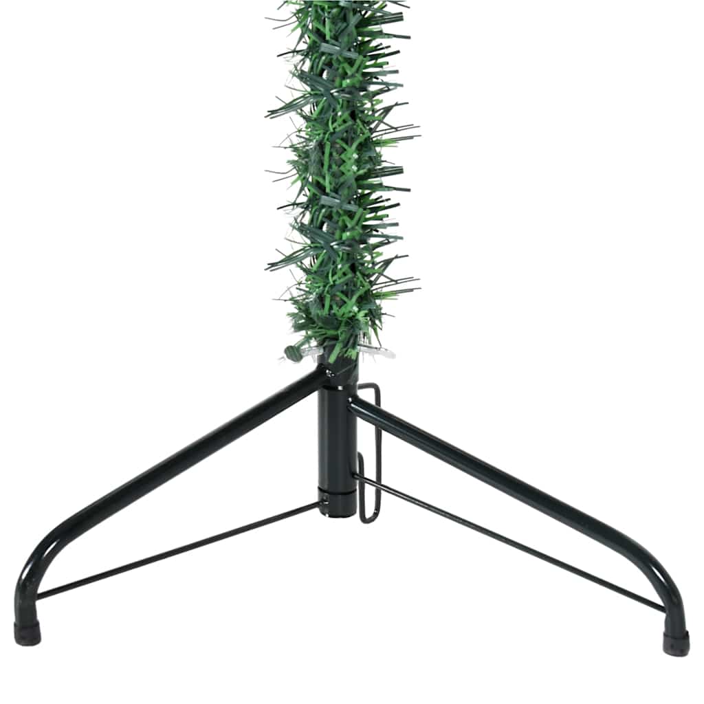 Künstlicher Halb-Weihnachtsbaum Mit Ständer Schlank Grün