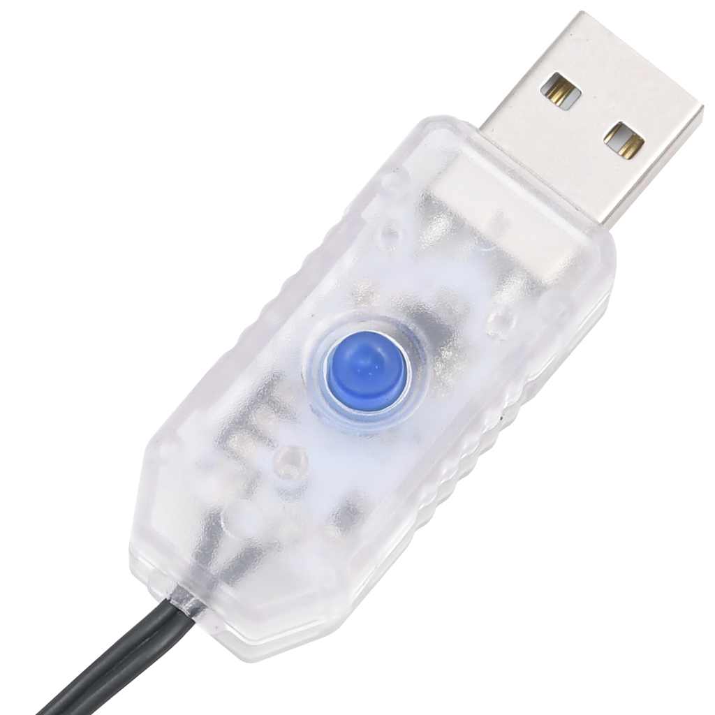 Led-Lichterkette Mit 150 Leds Pvc Kaltweiß