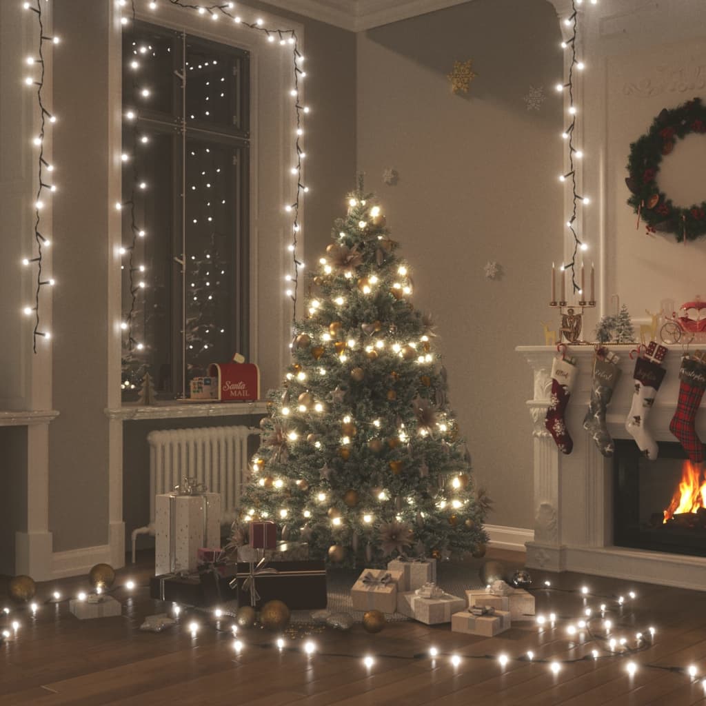 Led-Lichterkette Mit 150 Leds Pvc Kaltweiß