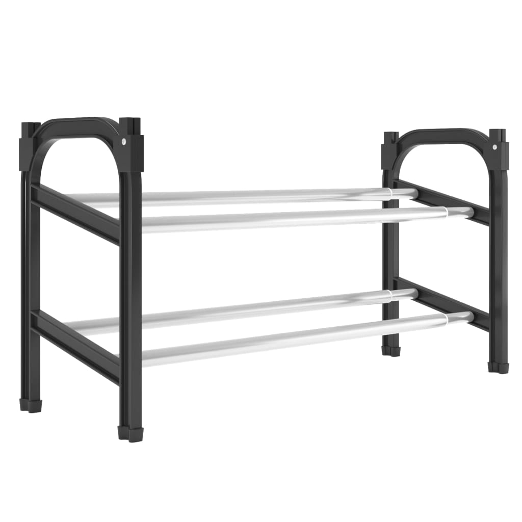 Schuhregal Mit 2 Ablagen Ausziehbar 119X24X37 Cm