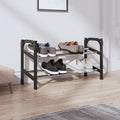 Schuhregal Mit 2 Ablagen Ausziehbar 119X24X37 Cm