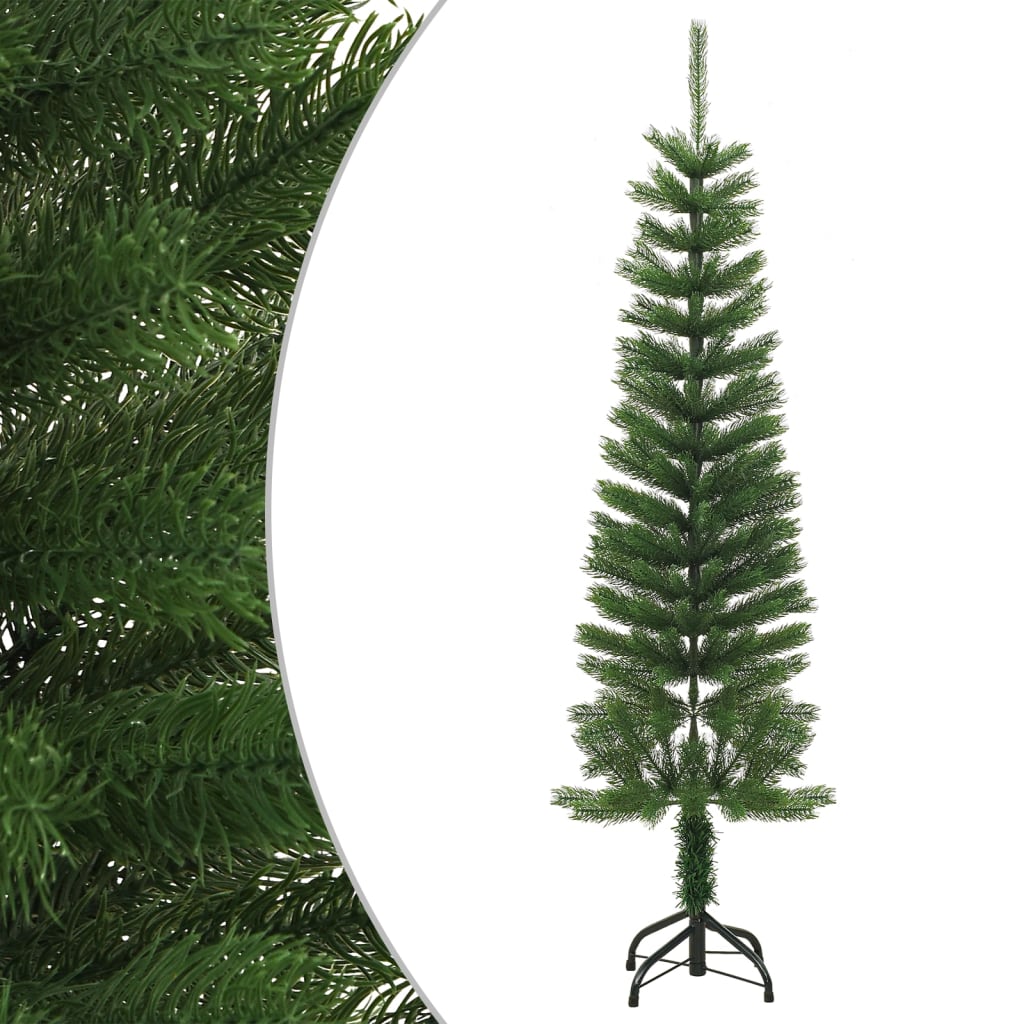 Künstlicher Weihnachtsbaum Mit Ständer Schlank 150 Cm Pe Grün