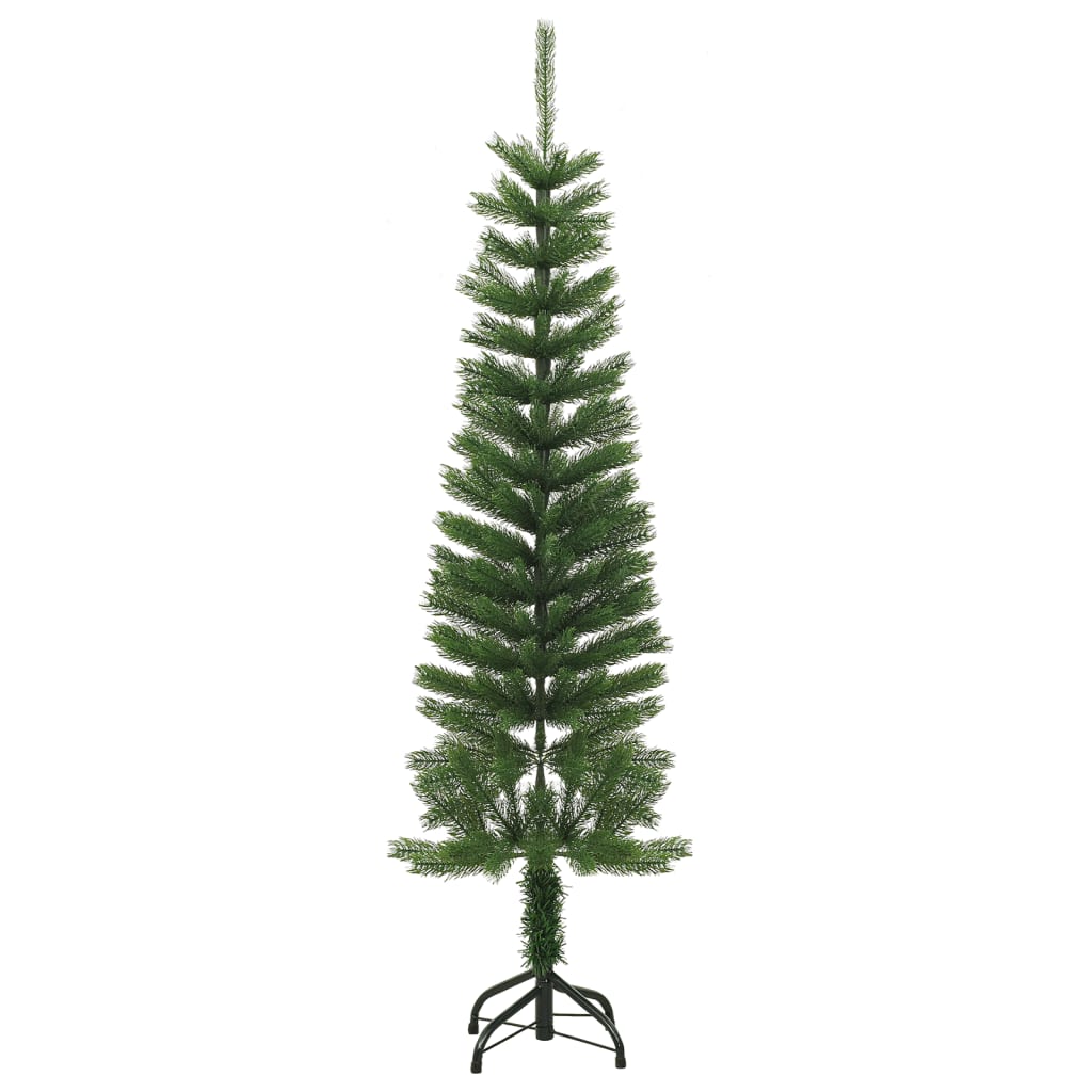 Künstlicher Weihnachtsbaum Mit Ständer Schlank 150 Cm Pe Grün