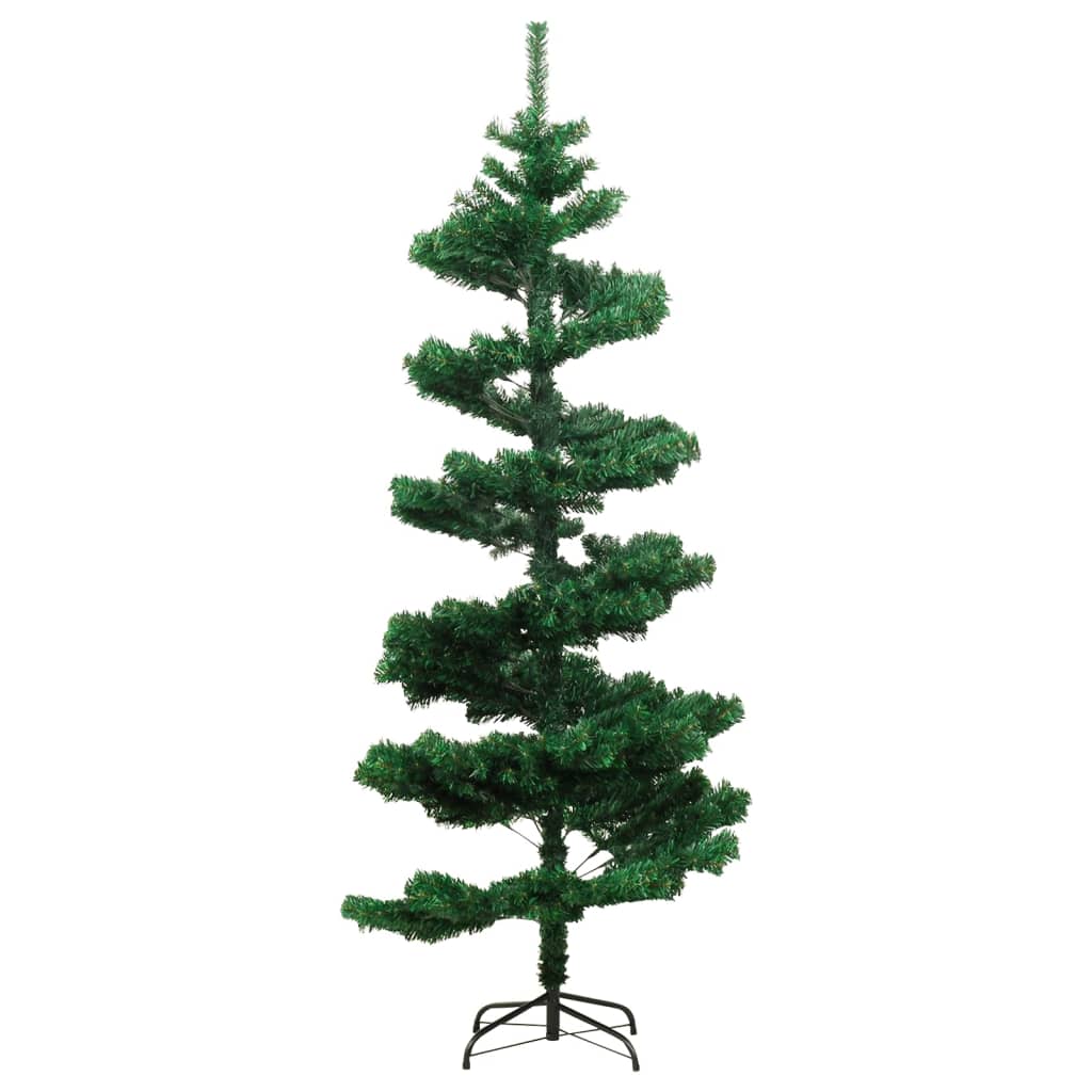 Spiral-Weihnachtsbaum Mit Beleuchtung Und Ständer 180 Cm Grün