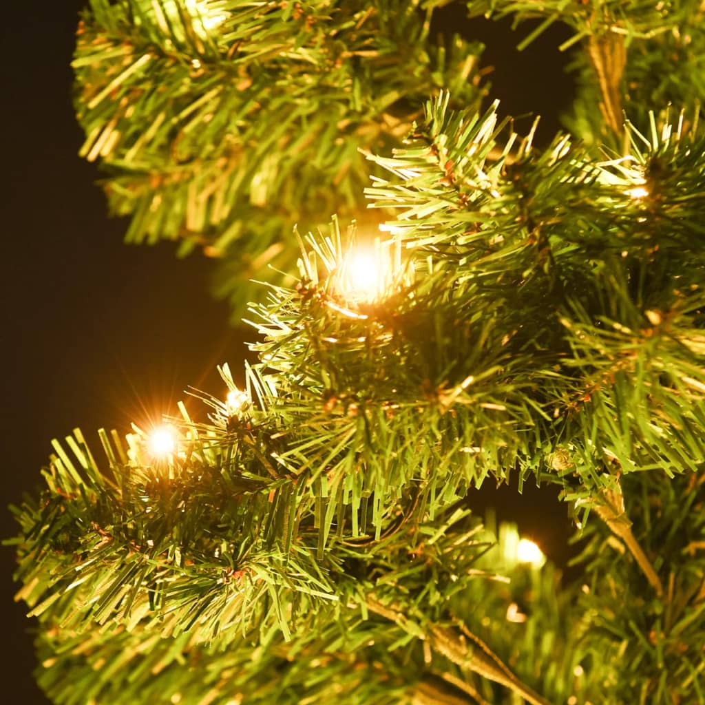 Spiral-Weihnachtsbaum Mit Beleuchtung Und Ständer 180 Cm Grün