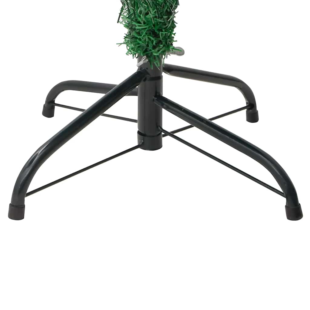 Weihnachtskaktus Mit Ständer Und Led Grün Pvc Weiß