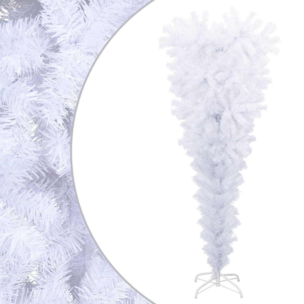 Künstlicher Weihnachtsbaum Mit Ständer Umgekehrt 210 Cm Weiß