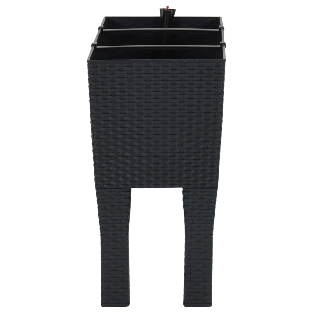 Hochbeet Anthrazit 60X25X46 Cm Pp-Rattan