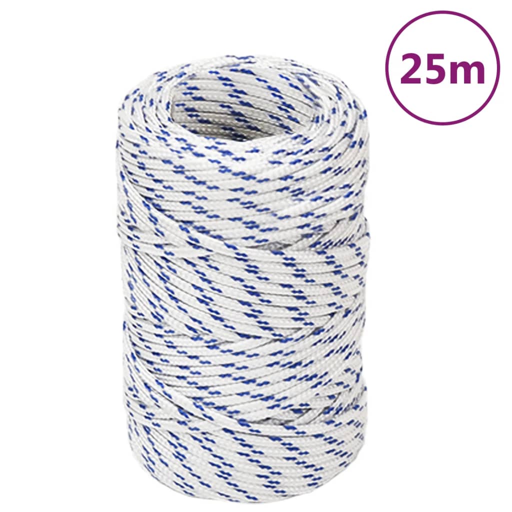 Bootsseil Polypropylen Weiß Weiß Und Blau