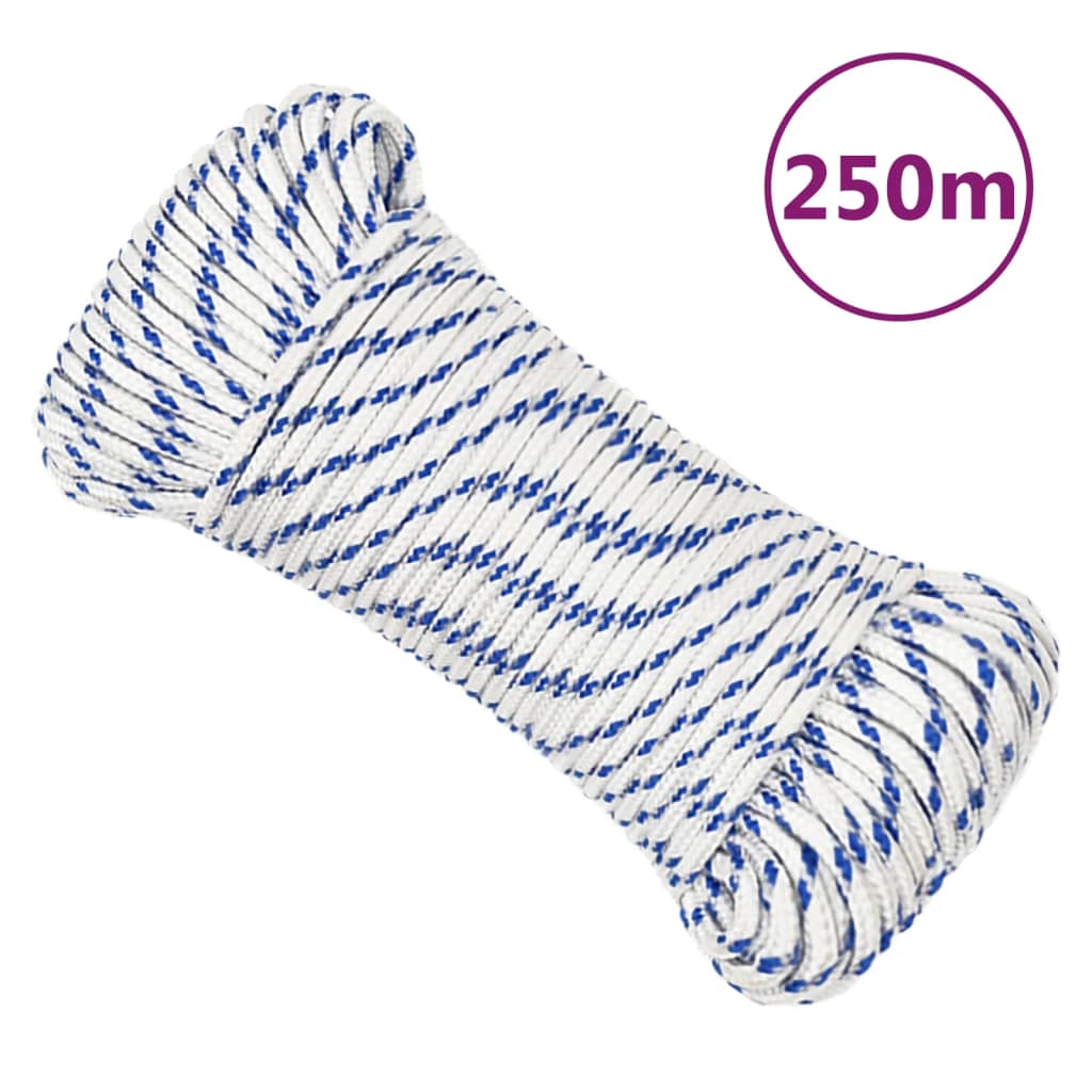 Bootsseil Polypropylen Weiß Weiß Und Blau