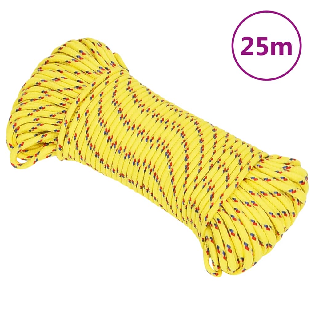 Bootsseil Polypropylen Gelb
