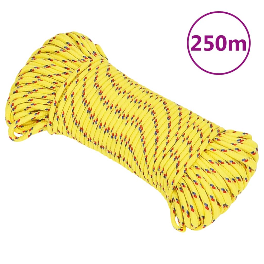 Bootsseil Polypropylen Gelb