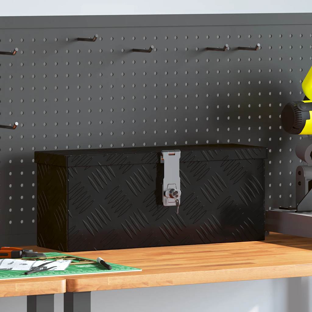 Aluminiumkiste 80×30×35 Cm Schwarz