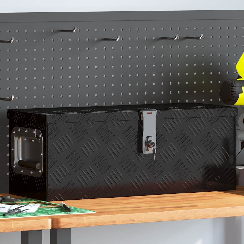 Aluminiumkiste 80×30×35 Cm Schwarz