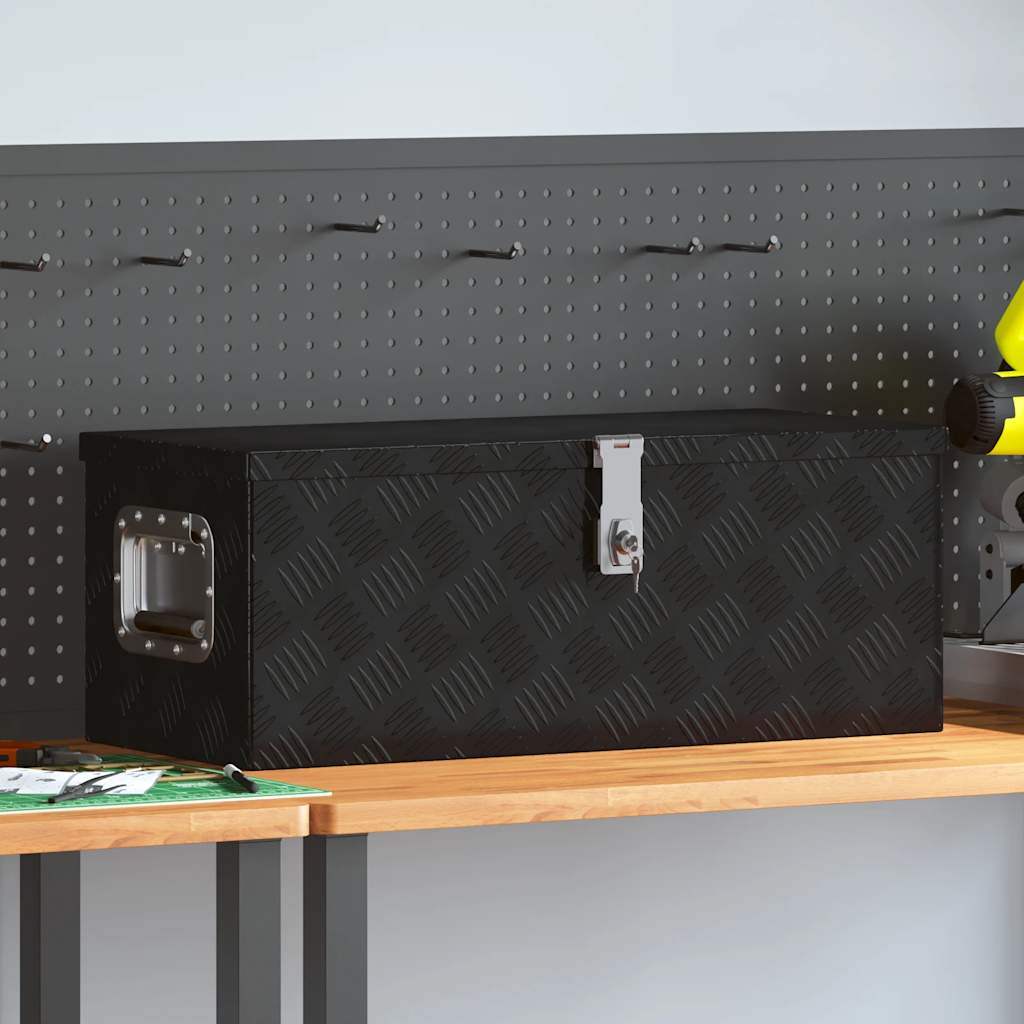 Aluminiumkiste 80×30×35 Cm Schwarz