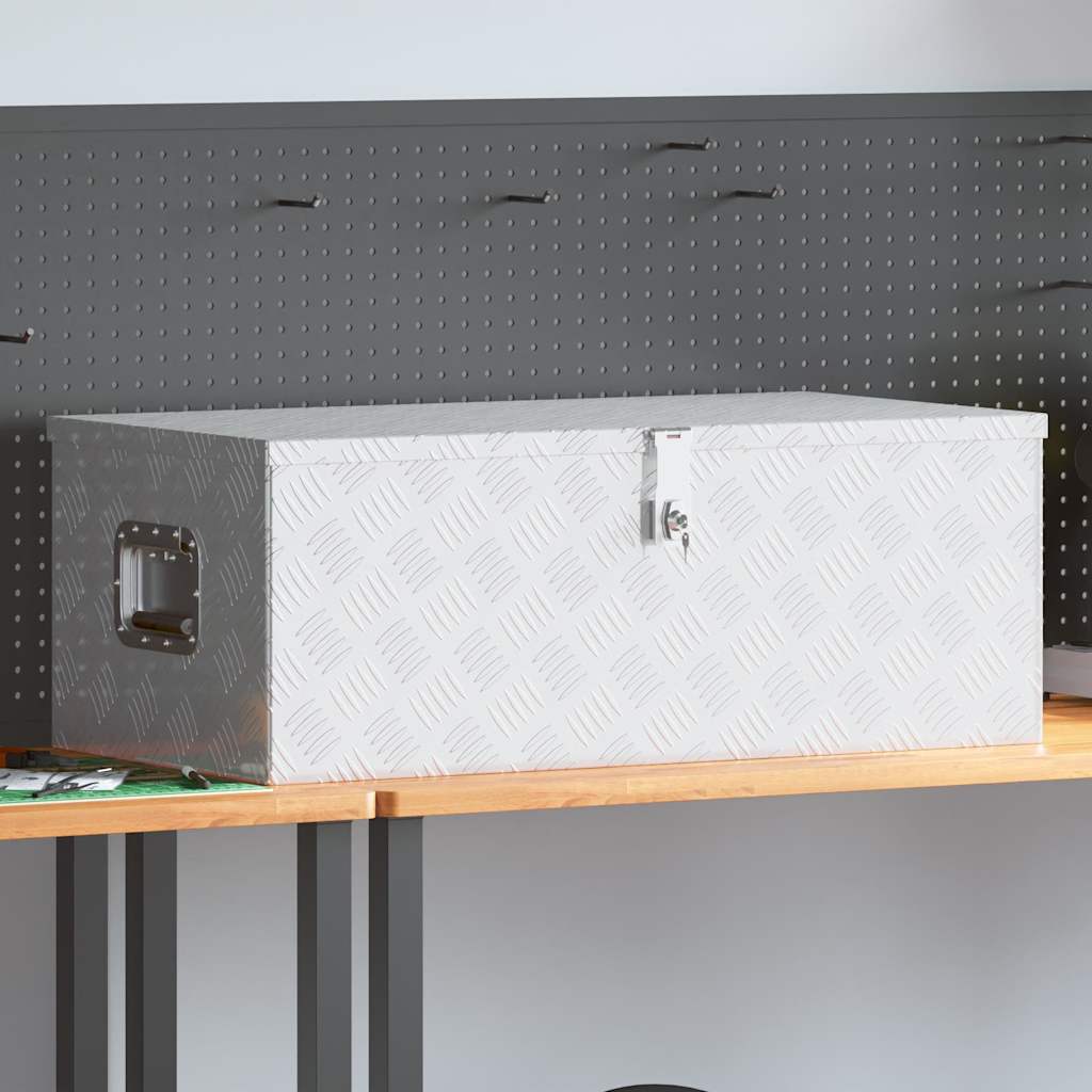 Aluminiumkiste 76,5×26,5×33 Cm N Silber