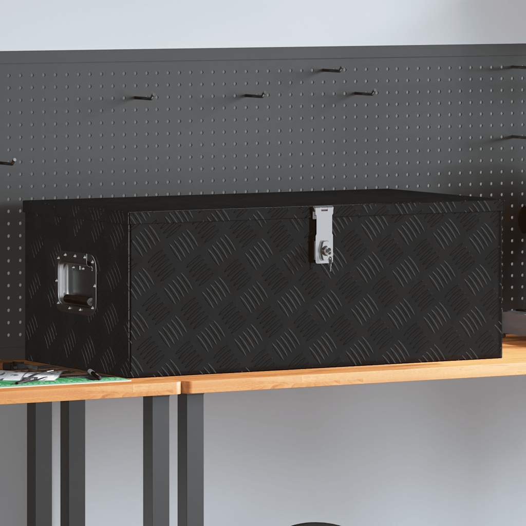 Aluminiumkiste 80×30×35 Cm Schwarz