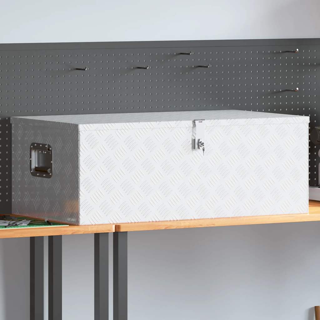 Aluminiumkiste 76,5×26,5×33 Cm N Silber