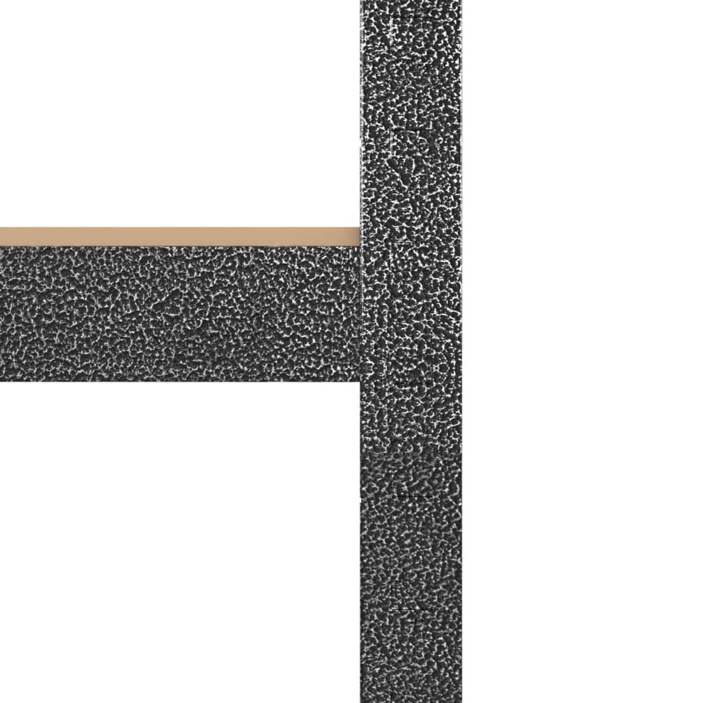 Eck-Schwerlastregal 5 Böden Stahl & Holzwerkstoff Grau