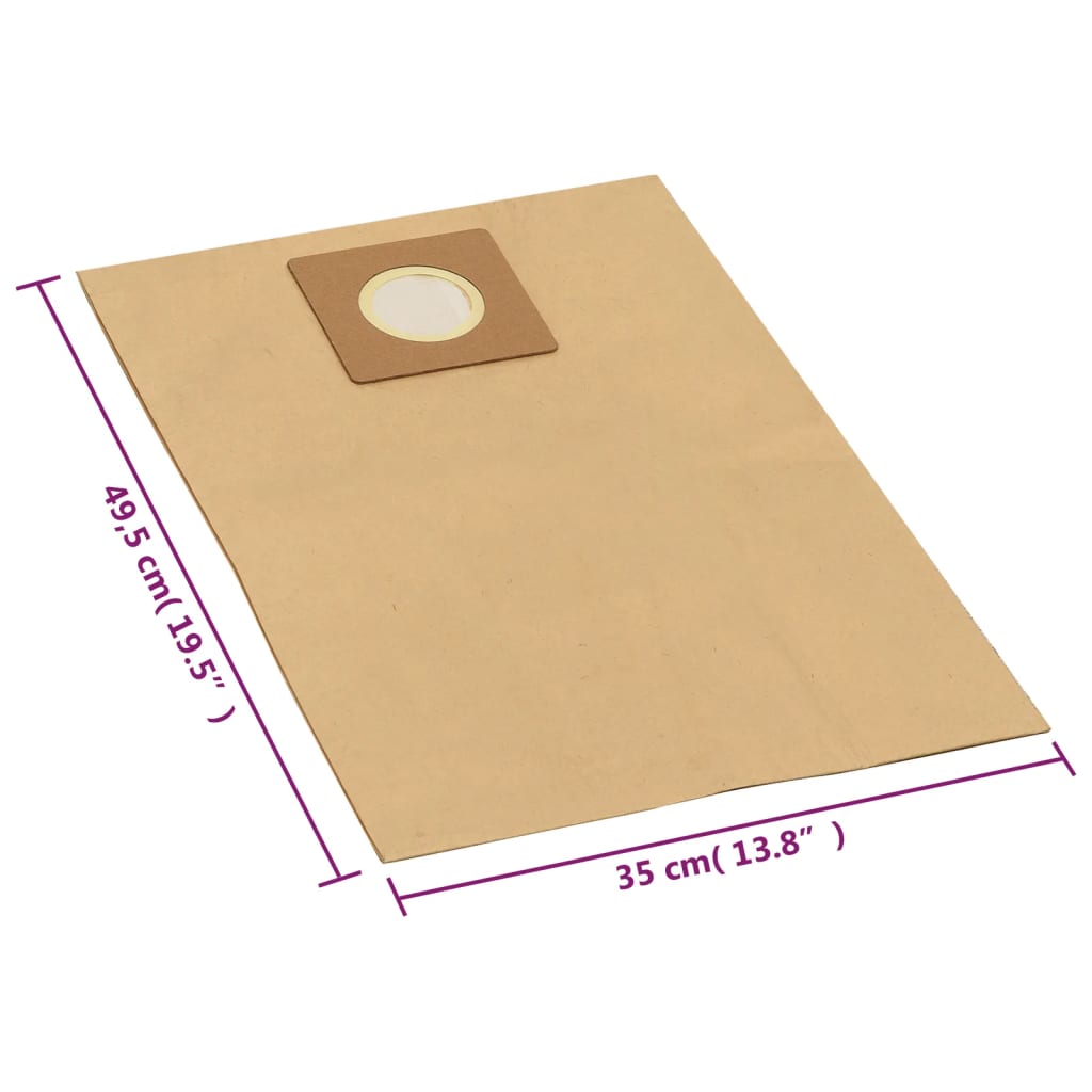 Papierbeutel Für Nass- Und Trockensauger 10 Stk. Braun