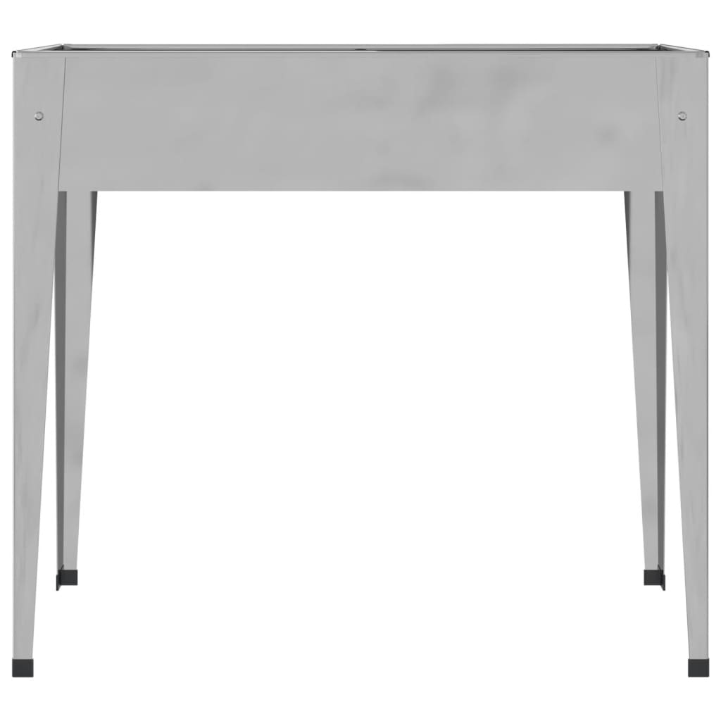 Pflanzkübel 100,5X40,5X90 Cm Verzinkter Stahl Schwarz
