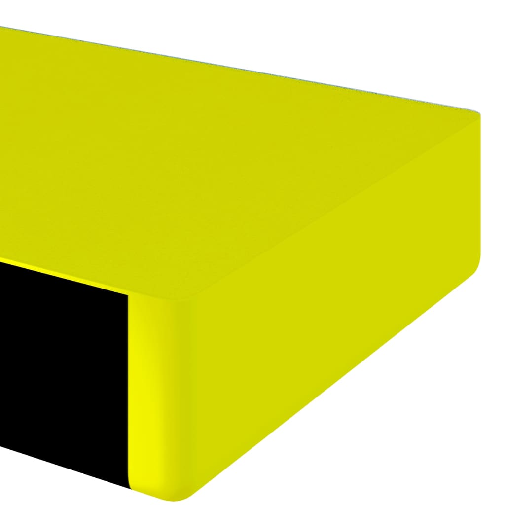 Kantenschoner 2 Stk. Gelb & Schwarz 6X2X101,5 Cm Pu