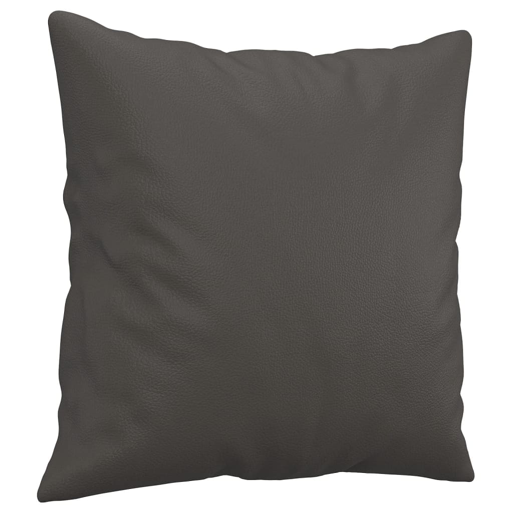 Zierkissen 2 Stk. 40X40 Cm Kunstleder