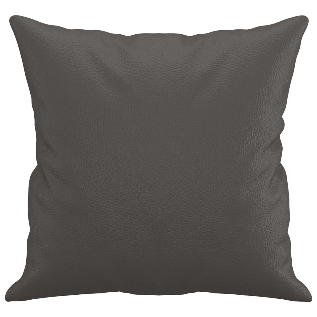 Zierkissen 2 Stk. 40X40 Cm Kunstleder
