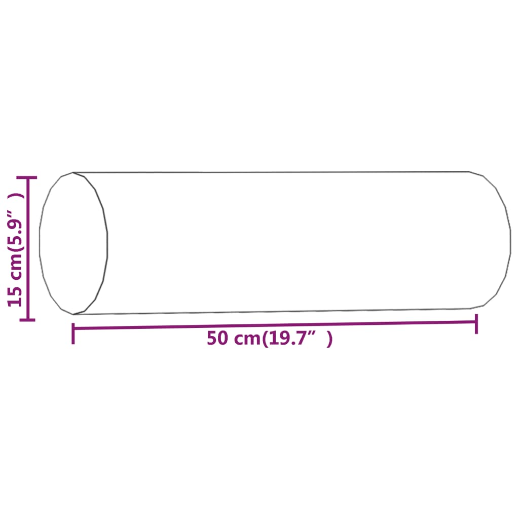 Zierkissen 2 Stk. Ø15X50 Cm Stoff