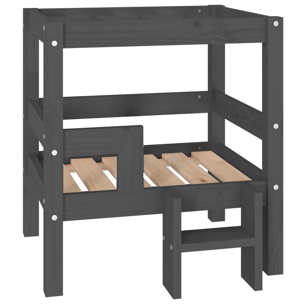 Hundebett 55,5X53,5X60 Cm Massivholz Kiefer