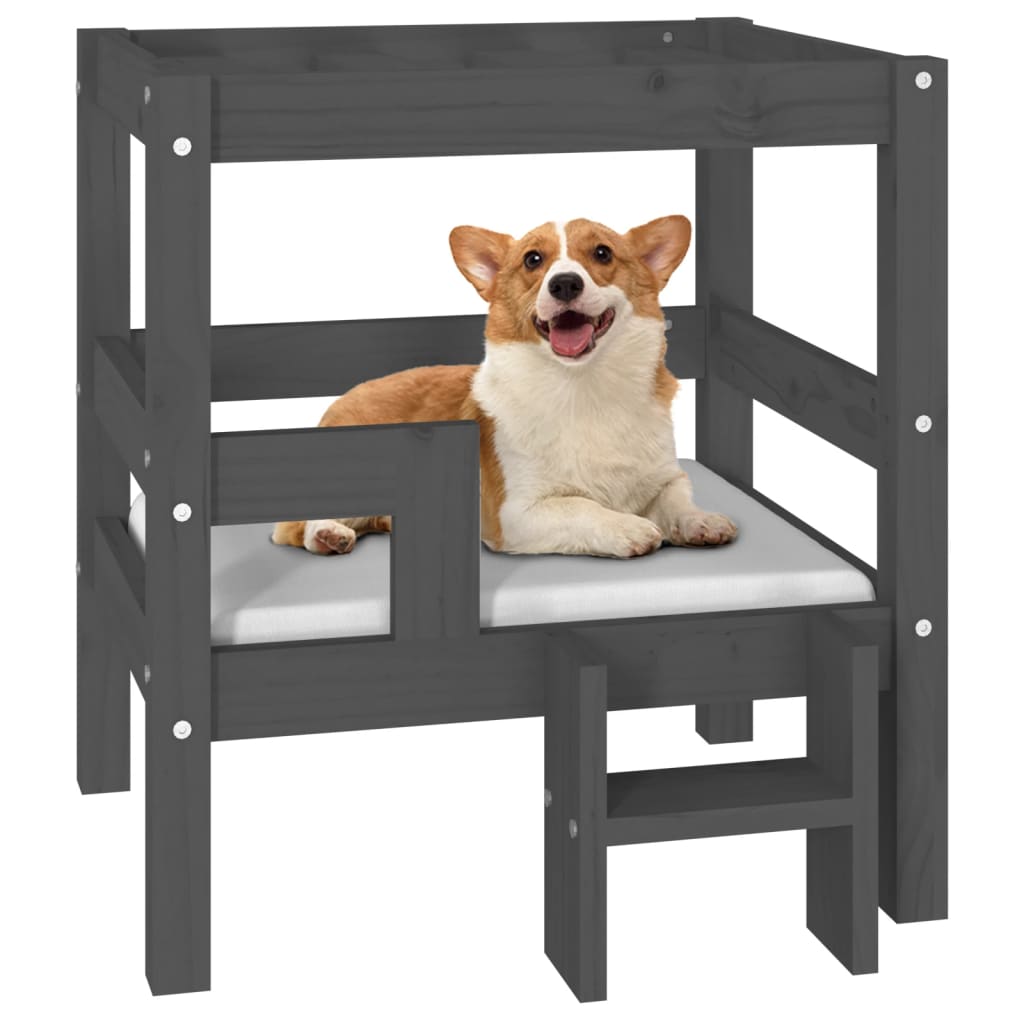 Hundebett 55,5X53,5X60 Cm Massivholz Kiefer