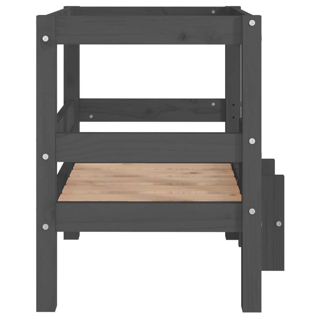 Hundebett 55,5X53,5X60 Cm Massivholz Kiefer