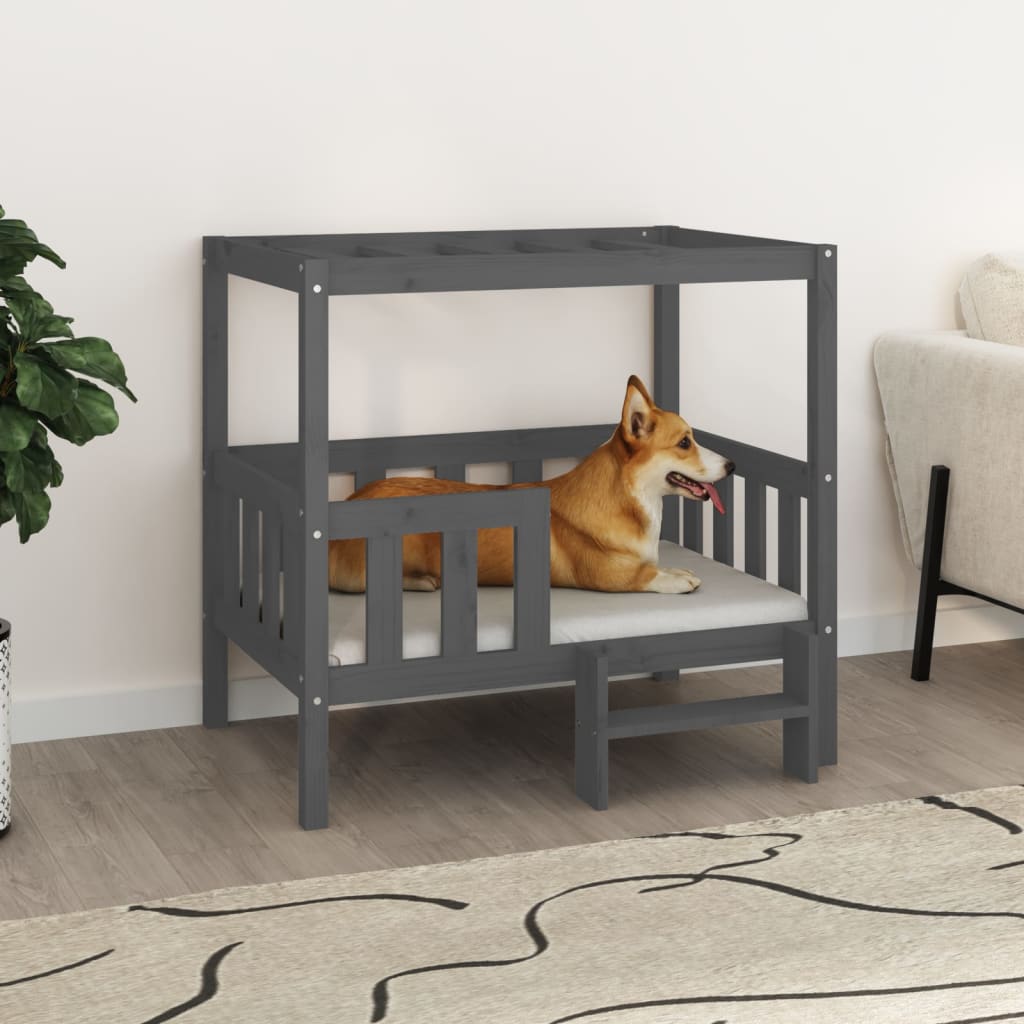 Hundebett 55,5X53,5X60 Cm Massivholz Kiefer