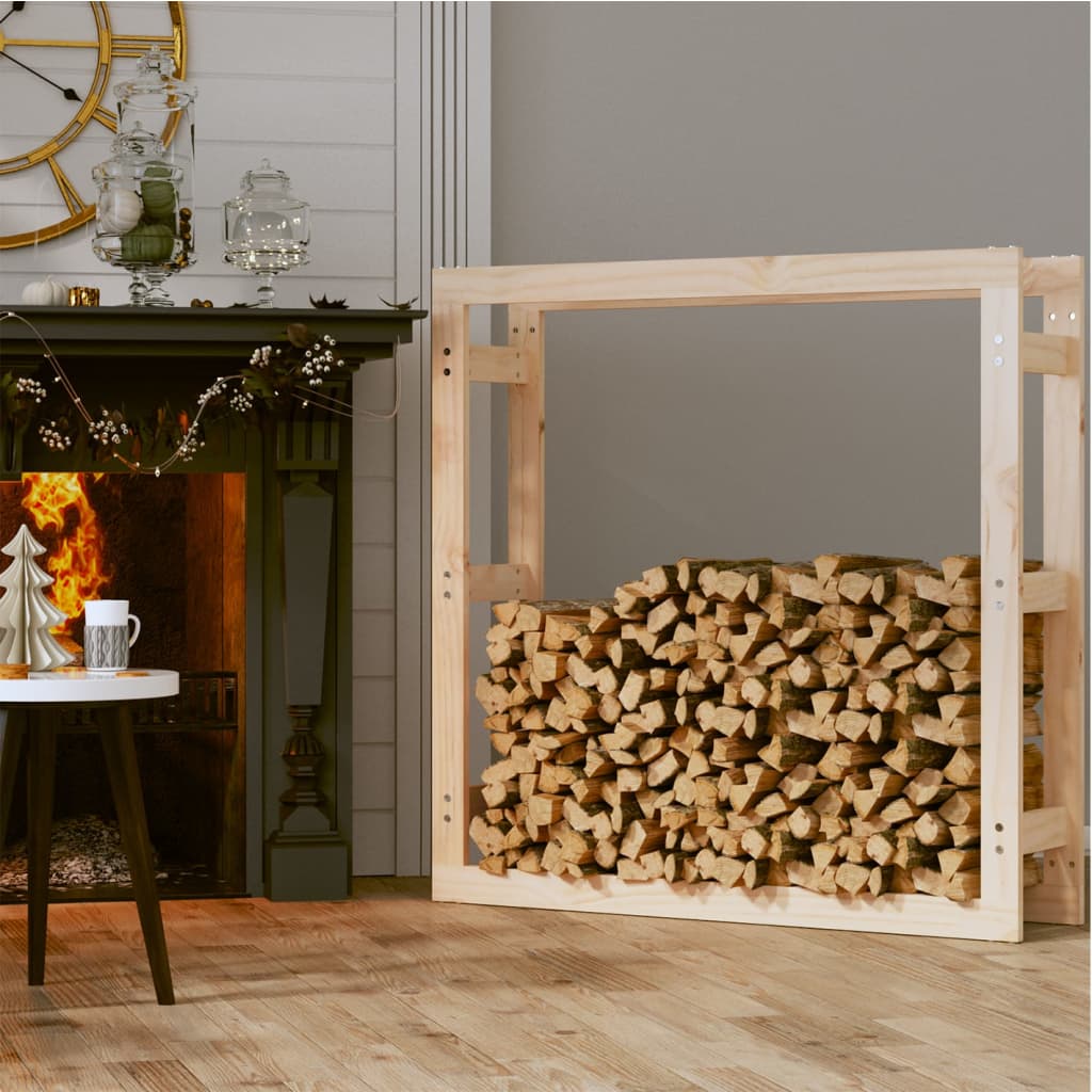 Kaminholzregal Massivholz Kiefer