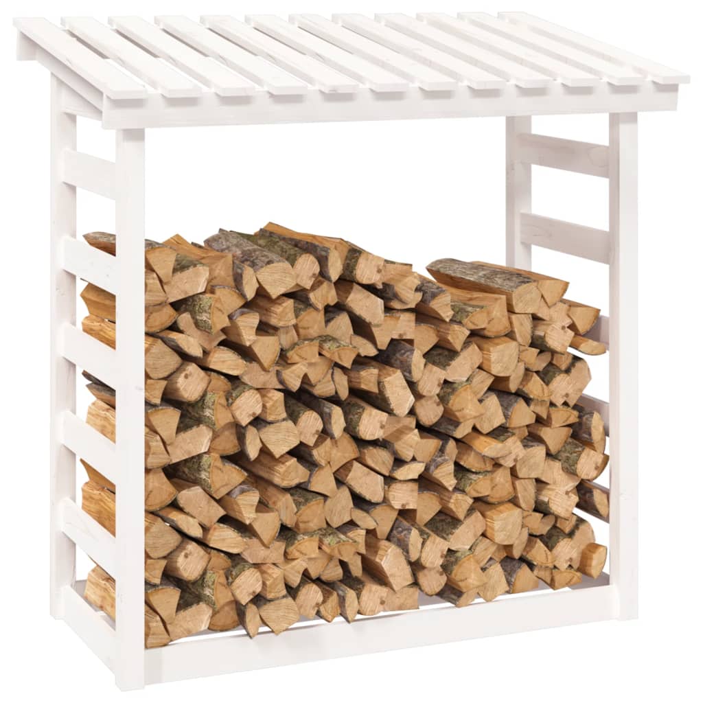 Kaminholzregal 108X64,5X110 Cm Massivholz Kiefer