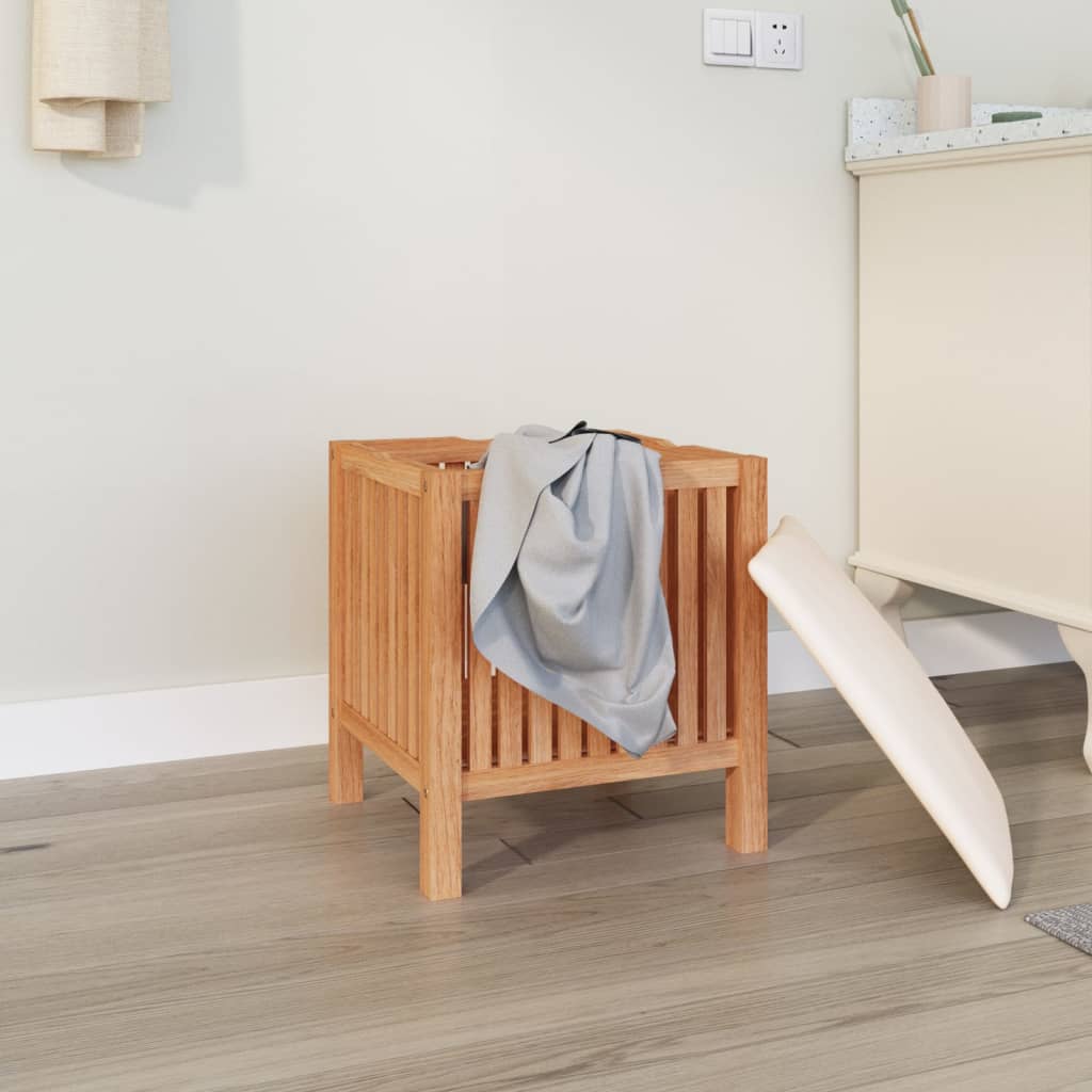 Badhocker 40,5X40X52 Cm Massivholz Nussbaum