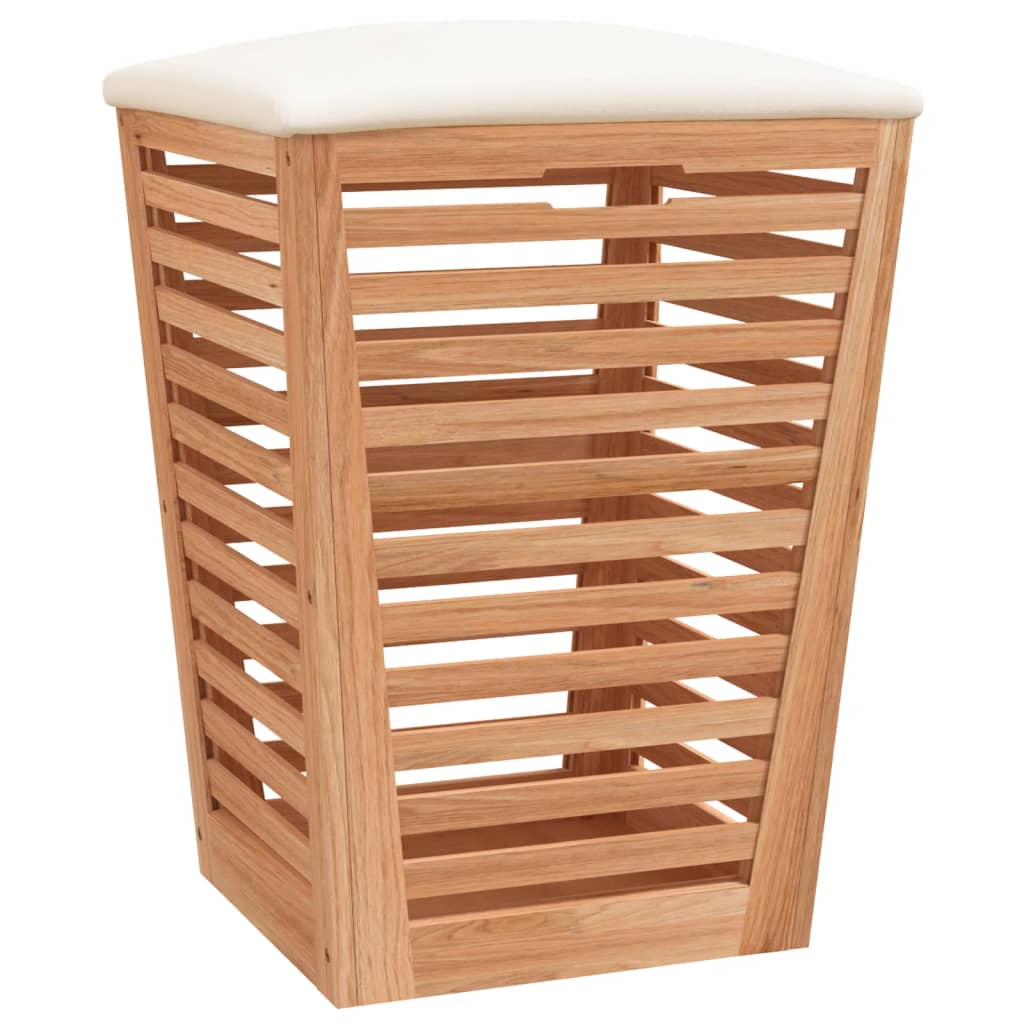 Badhocker 40,5X40,5X56 Cm Massivholz Nussbaum