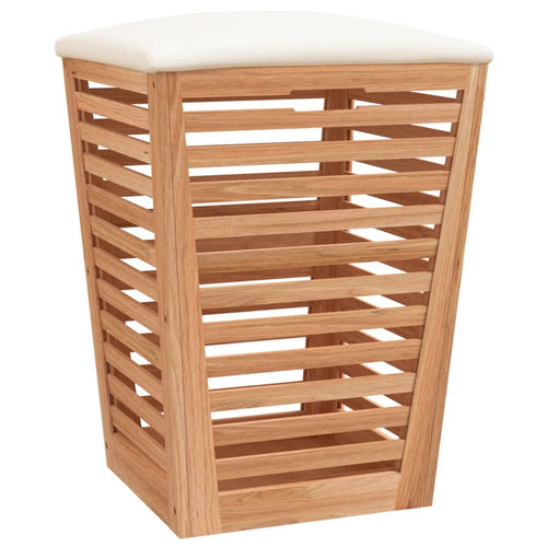 Badhocker 40,5X40,5X56 Cm Massivholz Nussbaum