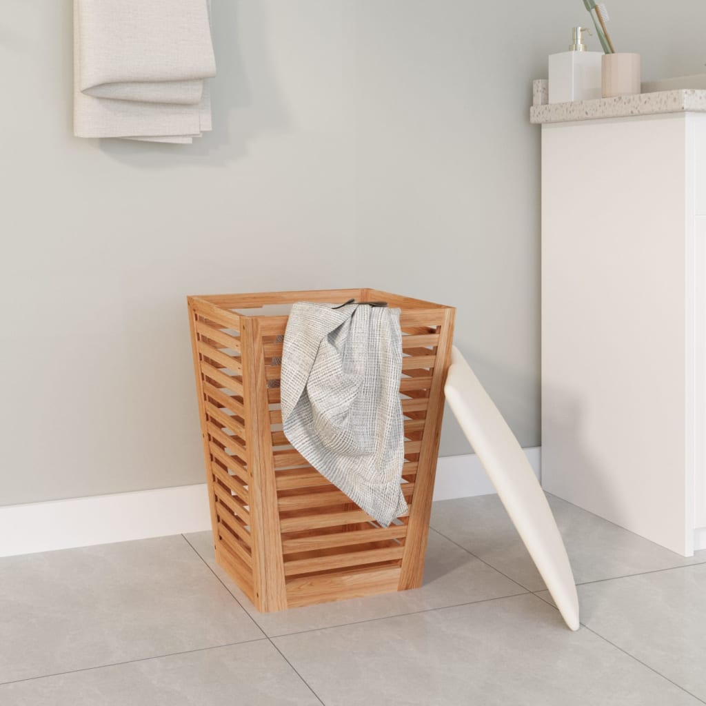 Badhocker 40,5X40,5X56 Cm Massivholz Nussbaum