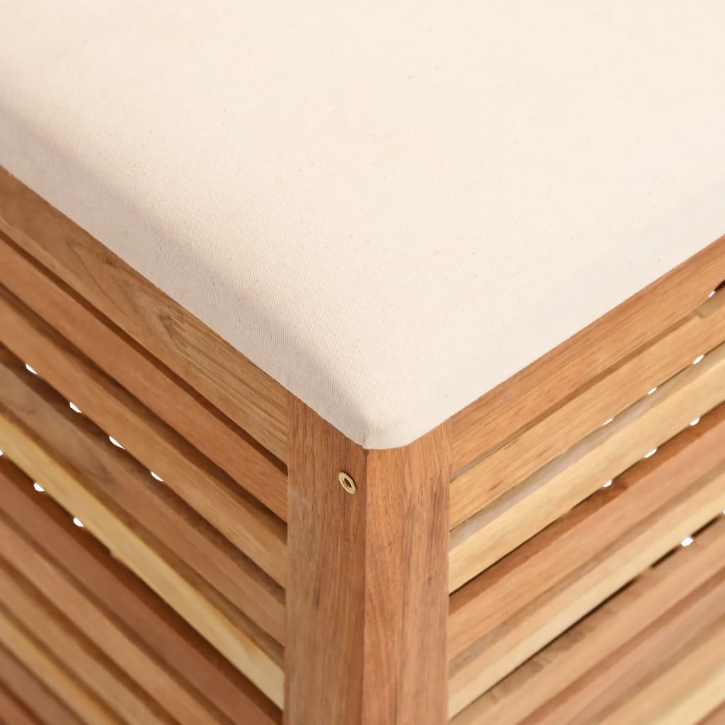 Badhocker 40,5X40,5X56 Cm Massivholz Nussbaum
