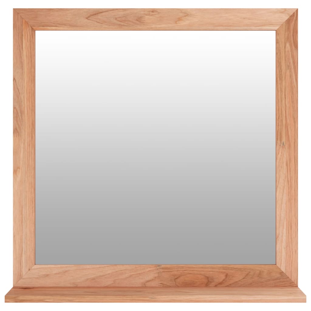 Wandspiegel 55X55 Cm Massivholz Nussbaum