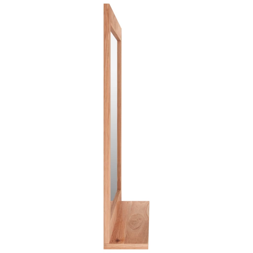 Wandspiegel 55X55 Cm Massivholz Nussbaum
