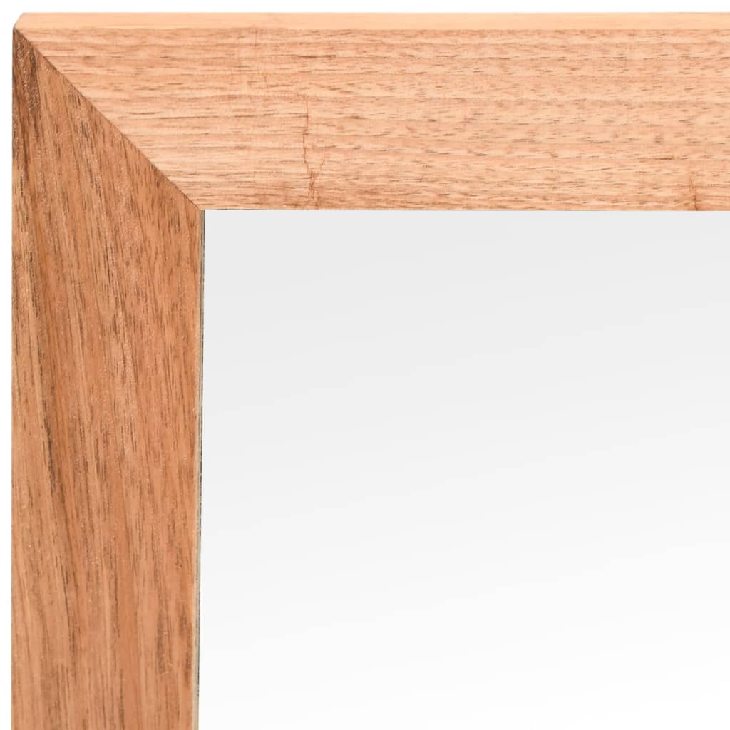 Wandspiegel 55X55 Cm Massivholz Nussbaum