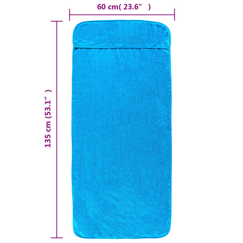 Strandtücher 6 Stk. Stoff 400 Gsm