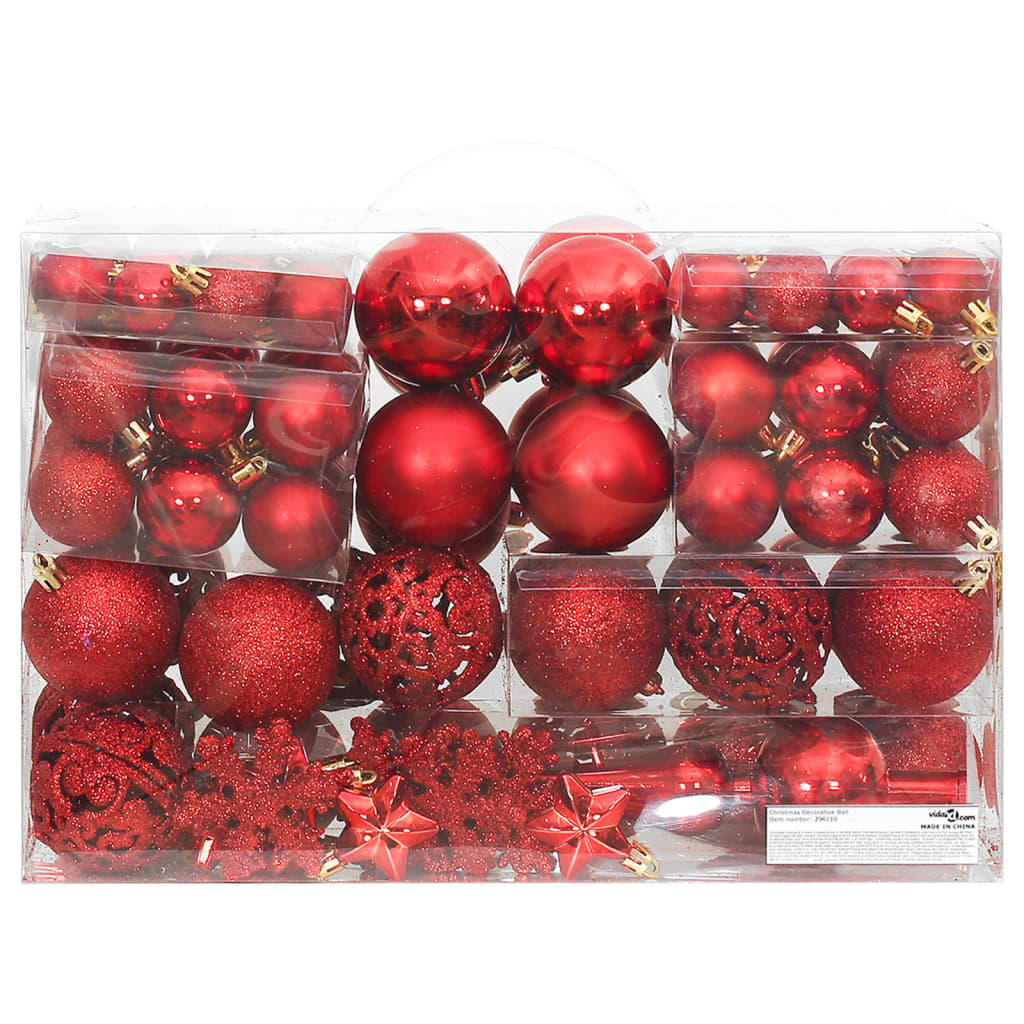 111-Tlg. Weihnachtskugel-Set Polystyrol