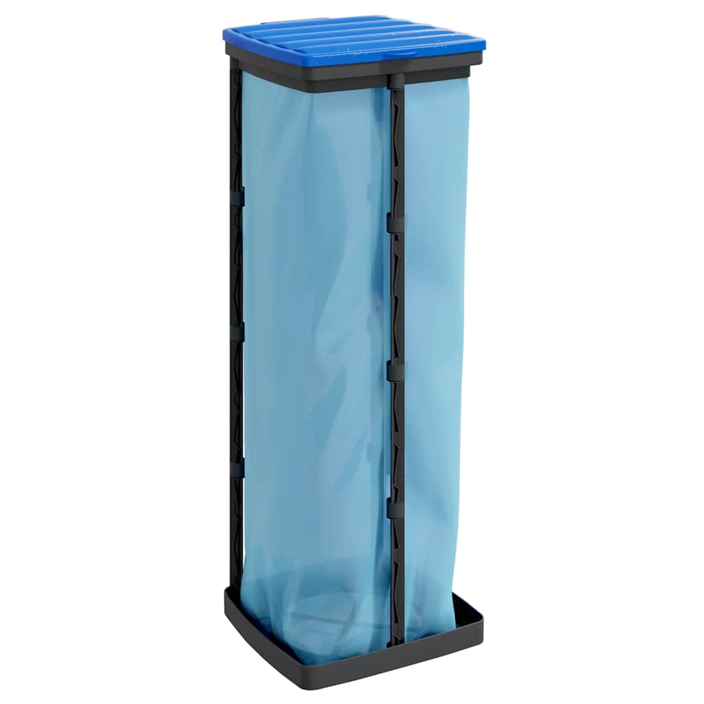 Müllsackständer 2 Stk. Schwarz Und Blau Pp