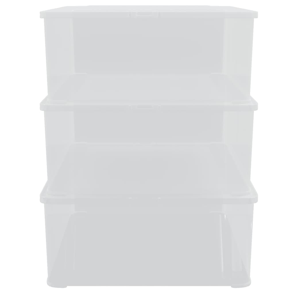 Aufbewahrungsboxen Kunststoff 3 Stk. Stapelbar