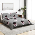 Bettwäsche-Set Grau 240X220 Cm Baumwolle Mehrfarbig